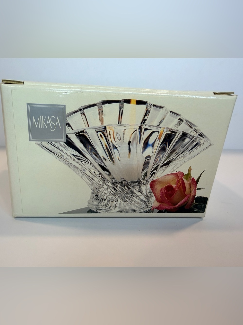 Mikasa Clear Fluted Crystal Bowl
